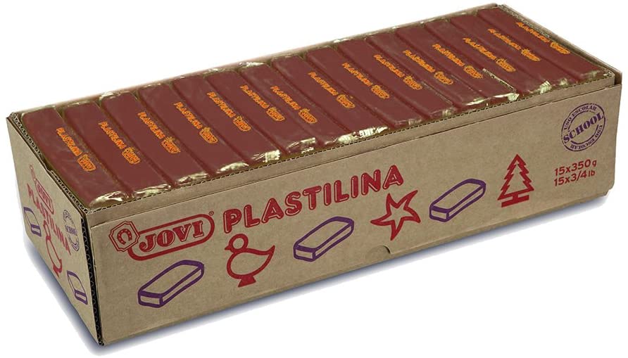 Jovi - PASTILLAS PLASTILINA 350 G - MARRÓN JOVI - 1 pieza(s) - 7209