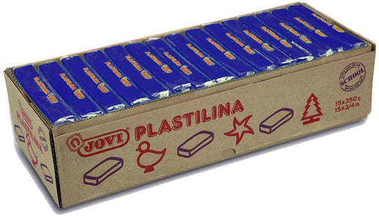 Jovi - PASTILLAS PLASTILINA 350 G - AZUL OSCURO JOVI - 1 pieza(s) - 7213