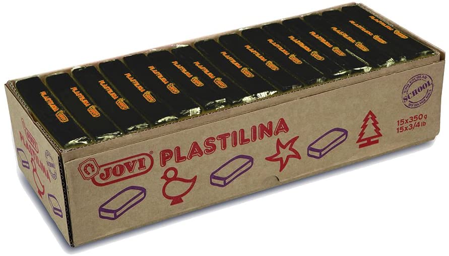 Jovi - PASTILLAS PLASTILINA 350 G - NEGRO JOVI - 1 pieza(s) 7215