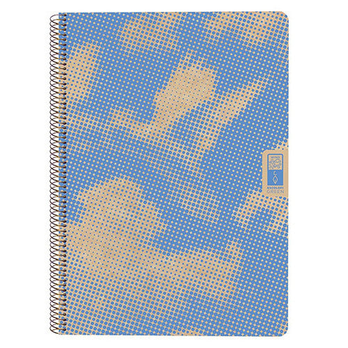 Escolofi - CUADERNO ESPIRAL DIN-A4 RECICLADO FSC 80 HOJAS 80G. CUADRÍCULA 5X5. 4 ELEMENTS - AIR ESCOLOFI 130100300