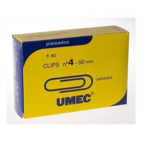 UMEC - CAJA 80 CLIP PLATEADO 50MM U201400 UMEC