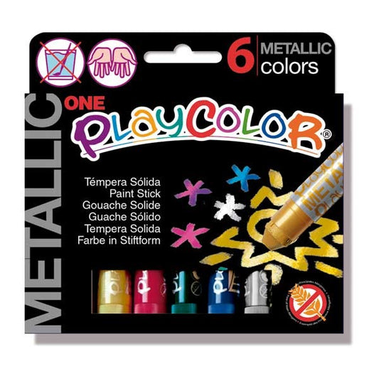 Playcolor - ESTUCHE METALLIC ONE 6 COLORES SURTIDOS PLAYCOLOR 10321