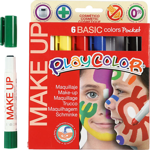 Playcolor - POCKET MAKE UP BASIC 6 COLORES SURTIDOS PLAYCOLOR 01001