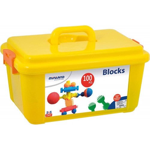 Miniland Educational - JUEGO INTERSTAR BLOCKS 100 PIEZAS MINILAND 94039