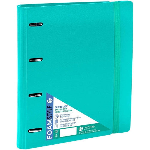 CARCHIVO - CARPEBLOCK POLIPROPILENO RIGIDO FOAM STLYE 4/35 120H VERDE CARCHIVO - Pack de 4 unidades - 12407416