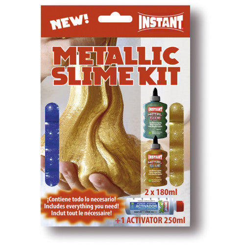 INSTANT - ESTUCHE METALLIC SLIME MINI KIT 2 COLAS + ACTIVADOR INSTANT 18961