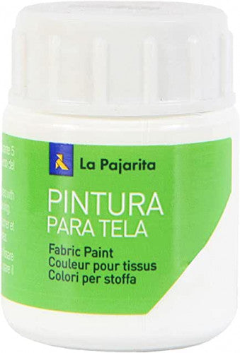 La Pajarita - PINTURA PARA TELA TRANSPARENTE T-01 BLANCO. 25ML LA PAJARITA 114371