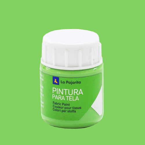 La Pajarita - PINTURA PARA TELA TRANSPARENTE T-09 VERDE ESMERALDA. 25ML LA PAJARITA 112471