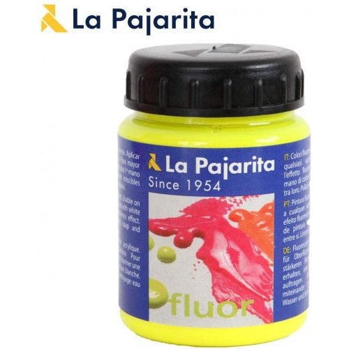 La Pajarita - PINTURA FLUORESCENTE F-01 AMARILLO CANARIO. 75ML LA PAJARITA 116716