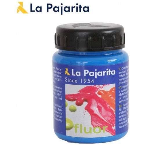 La Pajarita - PINTURA FLUORESCENTE F-05 AZUL LUMINOSO. 75ML LA PAJARITA 116416