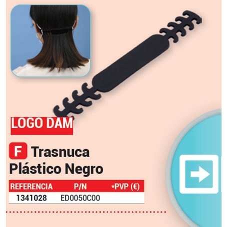 DAM - TRASNUCA PLASTICO COLOR NEGRO DAM ED0050C00