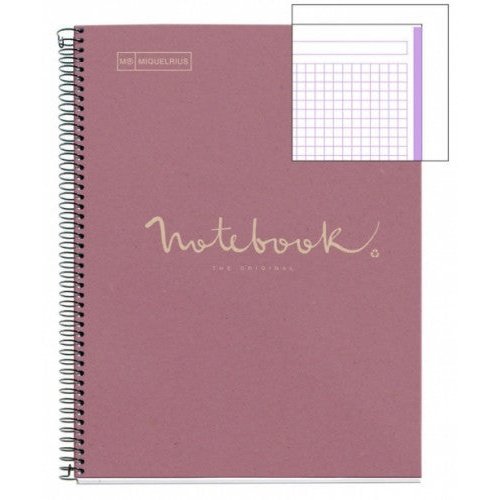 Miquelrius - CUADERNO 100% RECICLADO NB-1 A4 80HOJAS ECOLAVANDA EMOTIONS MIQUELRIUS 6090