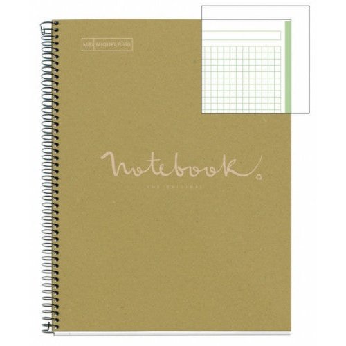 Miquelrius - CUADERNO 100% RECICLADO NB-1 A4 80HOJAS ECOVERDE EMOTIONS MR MIQUELRIUS 6091