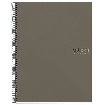 Miquelrius - CUADERNO 100% RECICLADO NB-4 A4 120HOJAS ECOGRIS MIQUELRIUS 6082