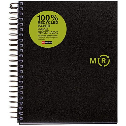 Miquelrius - CUADERNO 100% RECICLADO NB-4 A5 120HOJAS TAPAS POLIPROPILENO MIQUELRIUS 6039