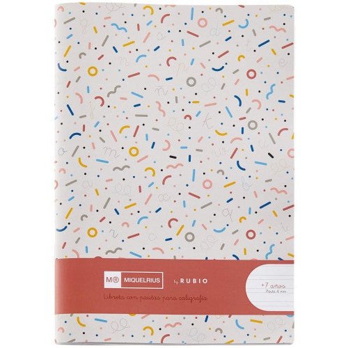 Miquelrius - CUADERNO GRAPADO 4º 32HOJAS PAUTA 4MM MR CON EJERCICIOS RUBIO MIQUELRIUS 8142