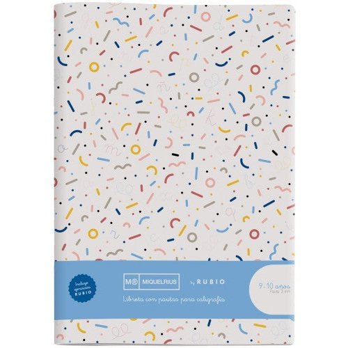 Miquelrius - CUADERNO GRAPADO A4 50HOJAS PAUTA 3MM MR CON EJERCICIOS RUBIO MIQUELRIUS 8145.