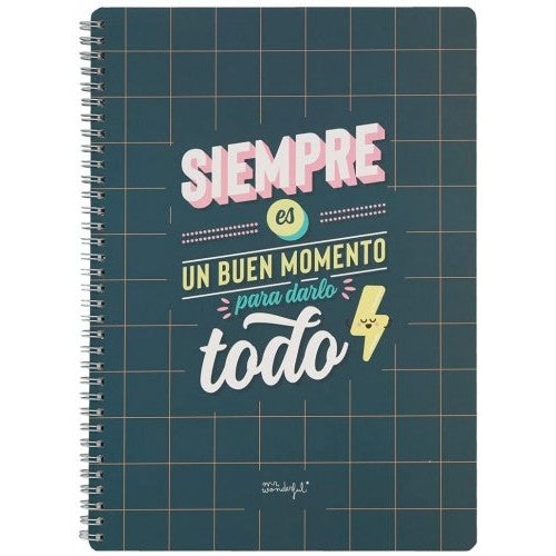 Mr. Wonderful - LIBRETA - SIEMPRE ES BUEN MOMENTO PARA DARLO TODO MR WONDERFUL WOA11049ES