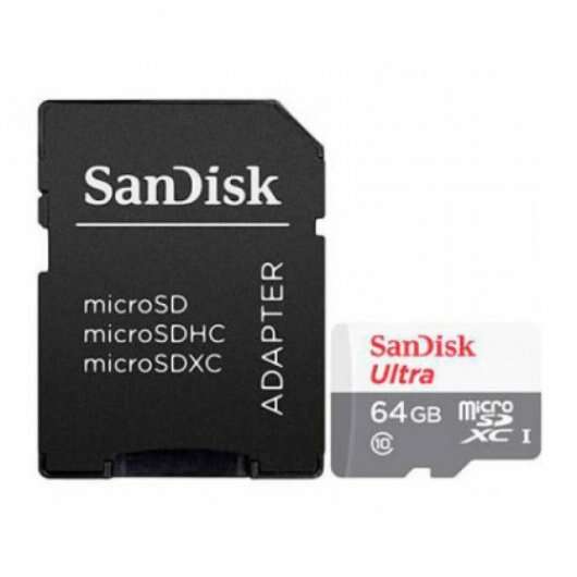 SanDisk - 64GB Ultra microSDXC Clase 10