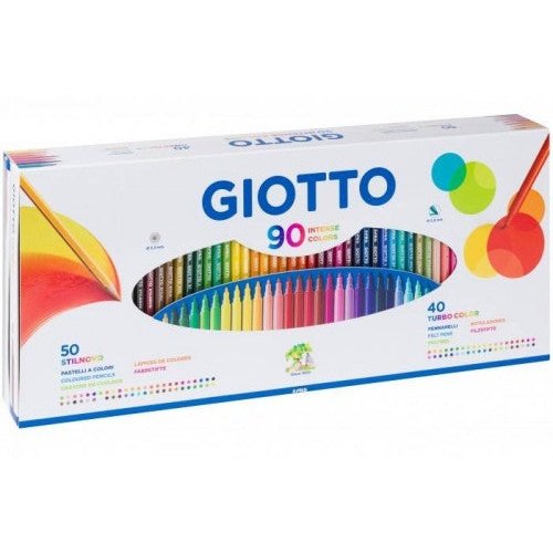 Giotto - GIOTTO STILNOVO CAJA 50 LAPICEROS + 40 ROTULADORES + SACAPUNTAS GIOTTO F25750000