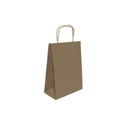 Bismark - BOLSA PAPEL CON ASAS KRAFT MARRON M 27X12X37 CM BISMARK 329838