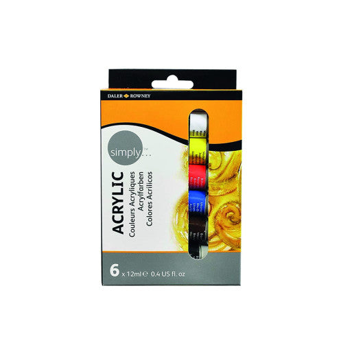 Sin Marca - SET PINTURA ACRÍLICA 6X12ML SIMPLY DALER ROWNEY D126500006