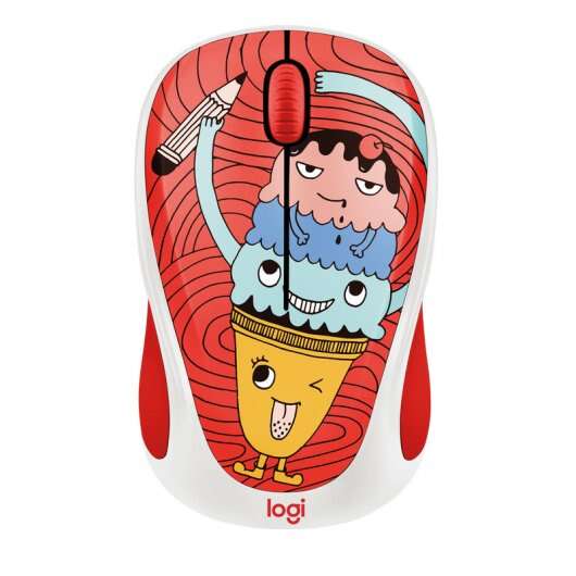 Logitech M238 Doodle Collection Raton Inalambrico USB 1000dpi - 3 Botones - Uso Ambidiestro 1 pieza(s)