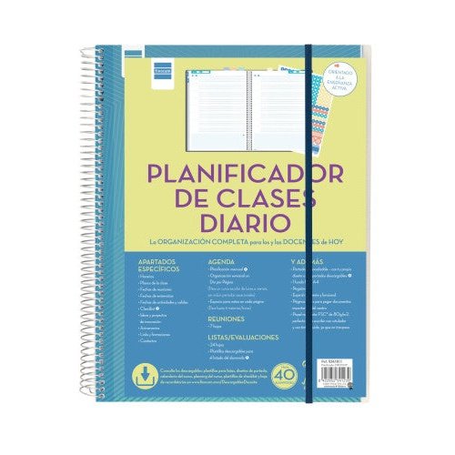 Finocam - PLANIFICADOR DE CLASES DOCENTE 230X310 1 DÍA PÁGINA FINOCAM 5341000