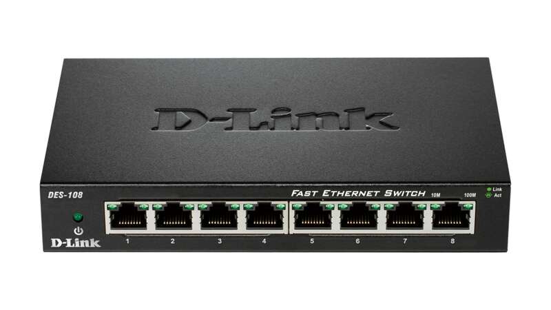 D-Link - DES-108 switch No administrado Fast Ethernet (10/100) Negro