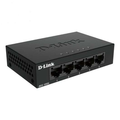 D-Link - DGS-105GL switch No administrado Gigabit Ethernet (10/100/1000) Negro