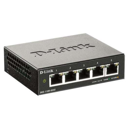 D-Link - DGS-1100-05V2 switch Gestionado L2 Gigabit Ethernet (10/100/1000) Negro