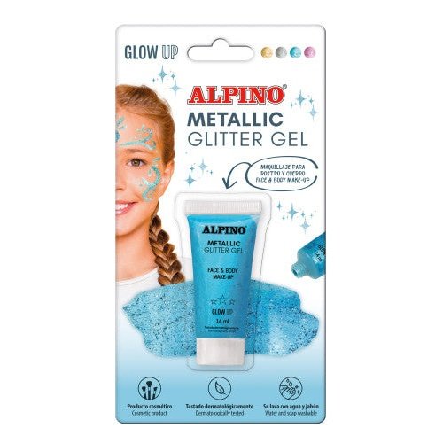 Alpino - BLÍSTER MAQUILLAJE CON COLOR Y PURPURINA GLITTER AZUL ALPINO DL000603