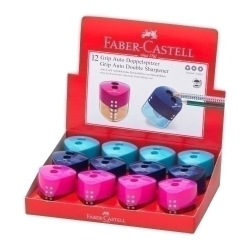 Faber-Castell - AFILALAPIZ FABER 2 USOS C/DEPOSITO C/12