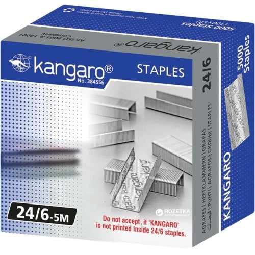 Kangaro - CAJA 5.000 GRAPAS 24/6-5M (5.000 UD) KANGARO KG2465M