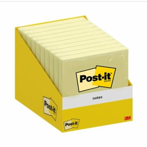 Post-It - BLOC 100 HOJAS NOTAS ADHESIVAS 76X76MM CANARY YELLOW ENCELOFANADO  6820-CY-W10 POST-IT 7100317841