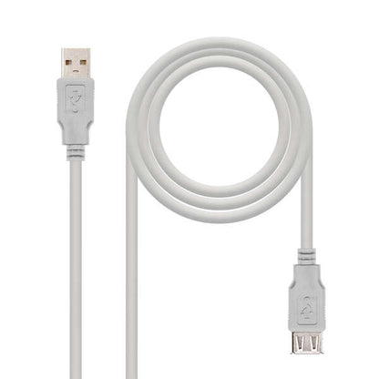 Nanocable Cable Prolongador USB-A 2.0 Macho a USB-A Hembra 1m 1 pieza(s)