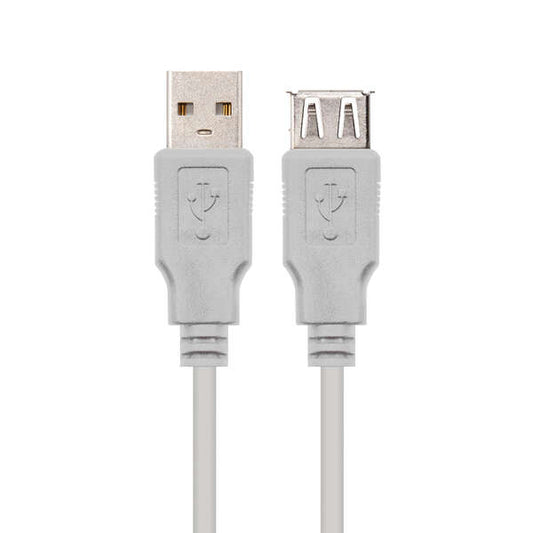 Nanocable Cable Prolongador USB-A 2.0 Macho a USB-A Hembra 1m 1 pieza(s)