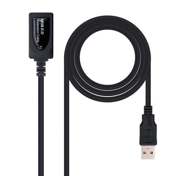 Nanocable - CABLE USB 2.0 PROLONGADOR CON AMPLIFICADOR  TIPO A/M-A/H  5.0 M