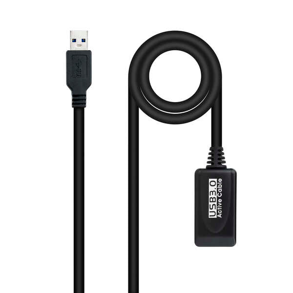 Nanocable - Cable USB 3.0 prolongador con amplificador  tipo A/M-A/H  5m