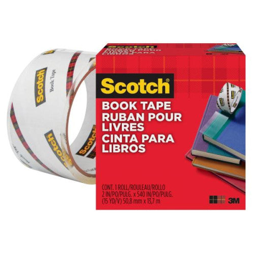 Scotch - SCOTCH CINTA ADHESIVA 845 TRANSPARENTE PARA REPARACIÓN DE LIBROS PP ROLLO 50 8MM X 13 7M