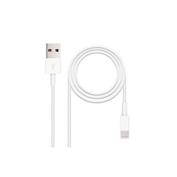 Nanocable - CABLE LIGHTNING IPHONE A USB 2.0  IPHONE LIGHTNING-USB A/M  1.0 M