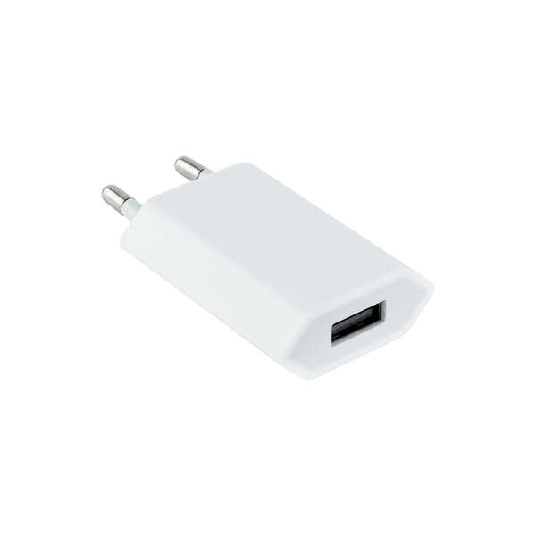 Nanocable - MINI CARGADOR USB PARA IPOD IPHONE 5V-1A  BLANCO