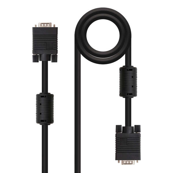 Nanocable - CABLE SVGA CON FERRITA HDB15/M-HDB15/M 10 M