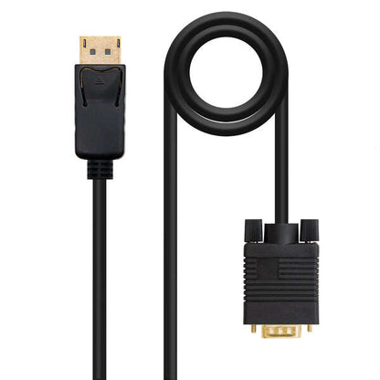 Nanocable - Cable conversor DISPLAYPORT a VGA  DP/M - VGA/M  Negro  5.0 M