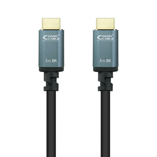 Nanocable - Cable HDMI 2.1 IRIS 8K A/M-A/M  Negro  2 Metros