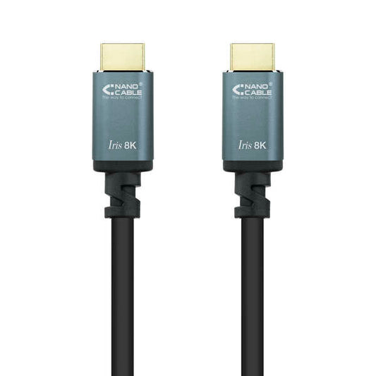 Nanocable - Cable HDMI 2.1 IRIS 8K A/M-A/M  Negro  2 Metros