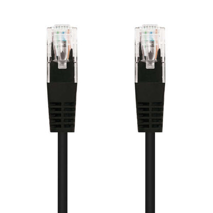 Nanocable - CABLE RED LATIGUILLO RJ45 CAT.5E UTP AWG24  NEGRO  0.5 M