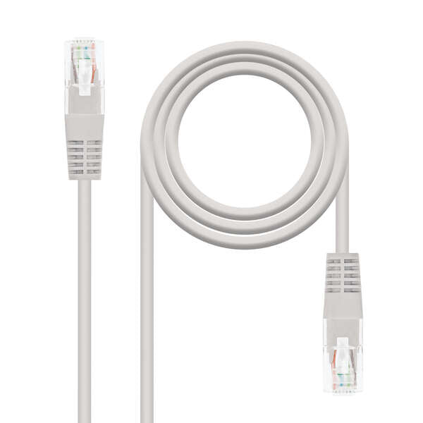 Nanocable Cable de Red Latiguillo RJ45 Cat.5e UTP AWG24 0.25m - Color Gris 1 pieza(s)