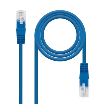 Nanocable - CABLE RED LATIGUILLO RJ45 CAT.5E UTP AWG24  AZUL  1.0 M