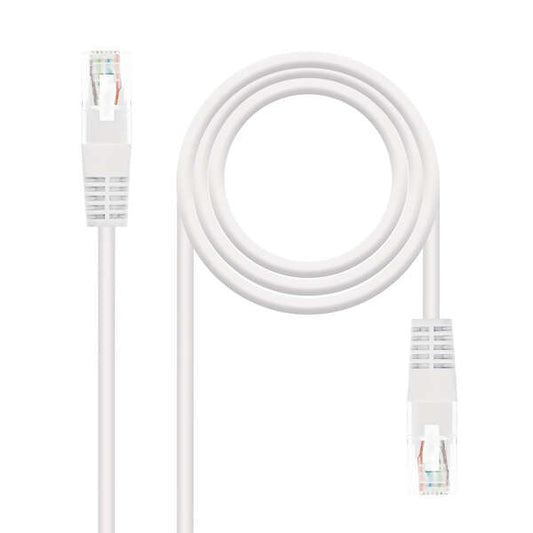 Nanocable - CABLE RED LATIGUILLO RJ45 CAT.5E UTP AWG24  BLANCO  2.0 M